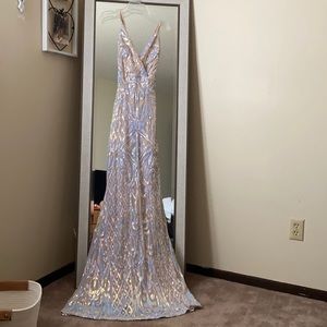Iridescent prom dress